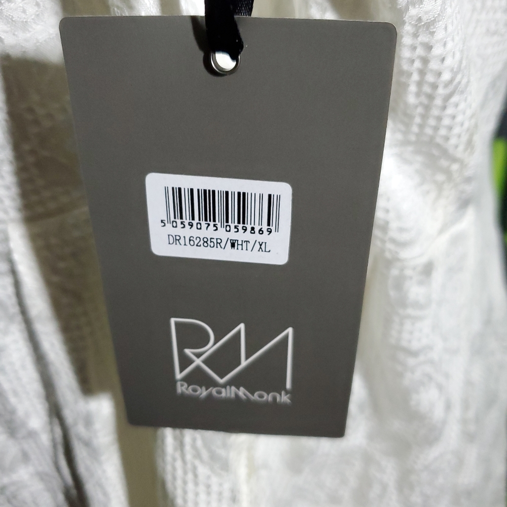 Modcloth / Royal Monk White Floral Dress XL with Pockets! NWT - Picture 7 of 8